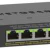 GS305EPP-100PES | 5-poorts Gigabit Smart Managed Plus PoE+ Switch | 120W PoE-vermogen | VLAN/QoS | Webbeheer - 1