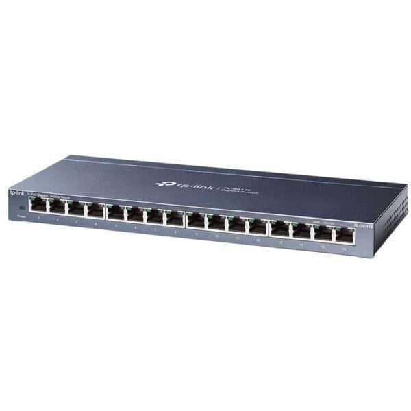 TL-SG116E | 16-poorts Gigabit Easy Smart Switch | QoS/VLAN/IGMP Snooping | Plug-and-play | Metalen behuizing