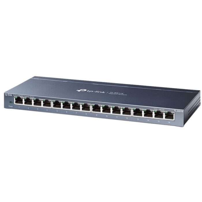 TL-SG116E | 16-poorts Gigabit Easy Smart Switch | QoS/VLAN/IGMP Snooping | Plug-and-play | Metalen behuizing - 0 TL-SG116E | 16-poorts Gigabit Easy Smart Switch | QoS/VLAN/IGMP Snooping | Plug-and-play | Metalen behuizing - 0