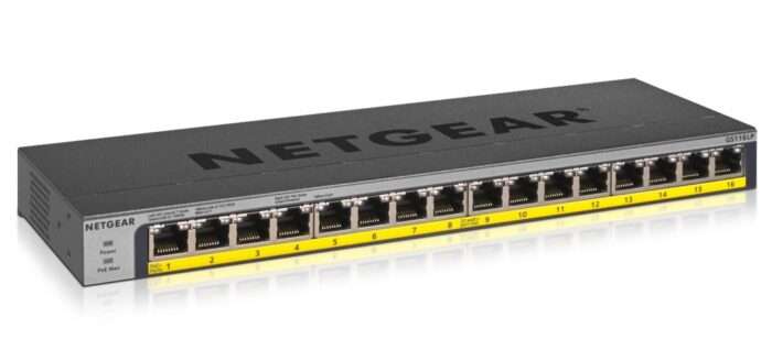 NETGEAR GS116LP | Unmanaged Switch | 16 Poorten | Gigabit Ethernet (10/100/1000 Mbps) | PoE | Zwart - 0 NETGEAR GS116LP | Unmanaged Switch | 16 Poorten | Gigabit Ethernet (10/100/1000 Mbps) | PoE | Zwart - 0