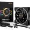 be quiet! Light Wings 140mm PWM High-Speed | 140mm Behuizingsventilator | Zwart | Triple Pack (3 stuks) - 5
