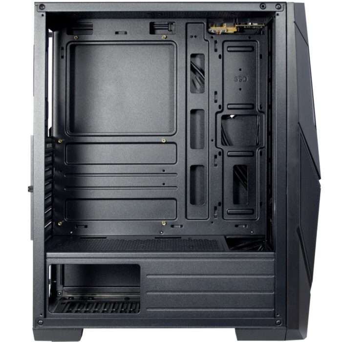 Inter-Tech IT-3303 Hornet RGB | Midi Tower Case | Zwart - 4 Inter-Tech IT-3303 Hornet RGB | Midi Tower Case | Zwart - 4