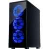 Inter-Tech CXC2 Blue Light | Midi Tower Case | Zwart - 10