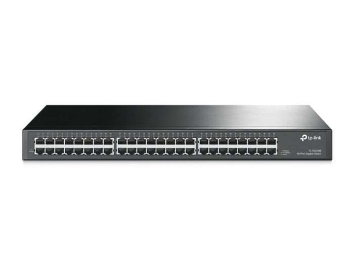TP-Link TL-SG1048 | Unmanaged Switch | 48 Poorten | Gigabit Ethernet (10/100/1000 Mbps) | 96 Gbps Switchingcapaciteit | 1U Rackmount | Zwart - 0
