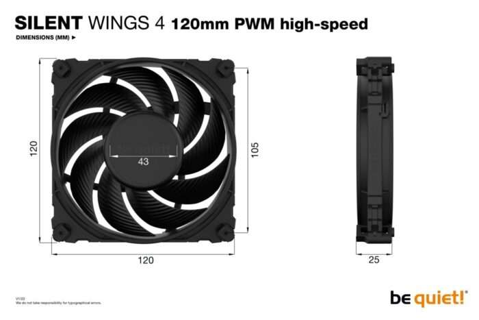 be quiet! Silent Wings 4 | 120mm PWM Behuizingsventilator | Zwart | Single Pack (1 stuk) - 4 be quiet! Silent Wings 4 | 120mm PWM Behuizingsventilator | Zwart | Single Pack (1 stuk) - 4