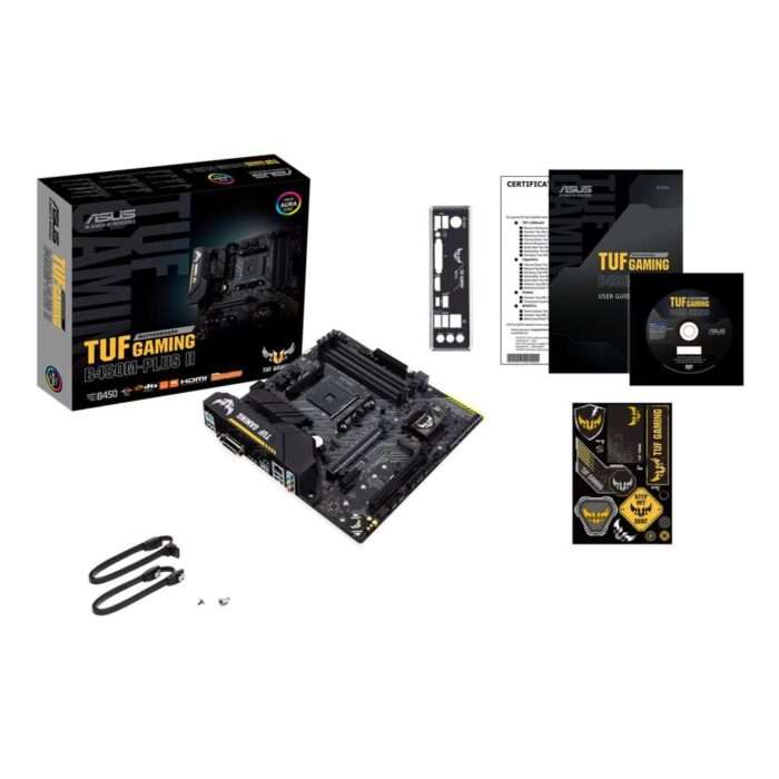 ASUS TUF Gaming B450M-Plus II | Socket AM4 | AMD B450 | 4xDDR4 | Micro-ATX | Moederbord - 4 ASUS TUF Gaming B450M-Plus II | Socket AM4 | AMD B450 | 4xDDR4 | Micro-ATX | Moederbord - 4
