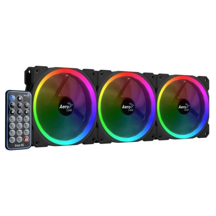 Aerocool Orbit RC ARGB 3 Pack | 120mm Case Fans met Remote Control - 6 Aerocool Orbit RC ARGB 3 Pack | 120mm Case Fans met Remote Control - 6