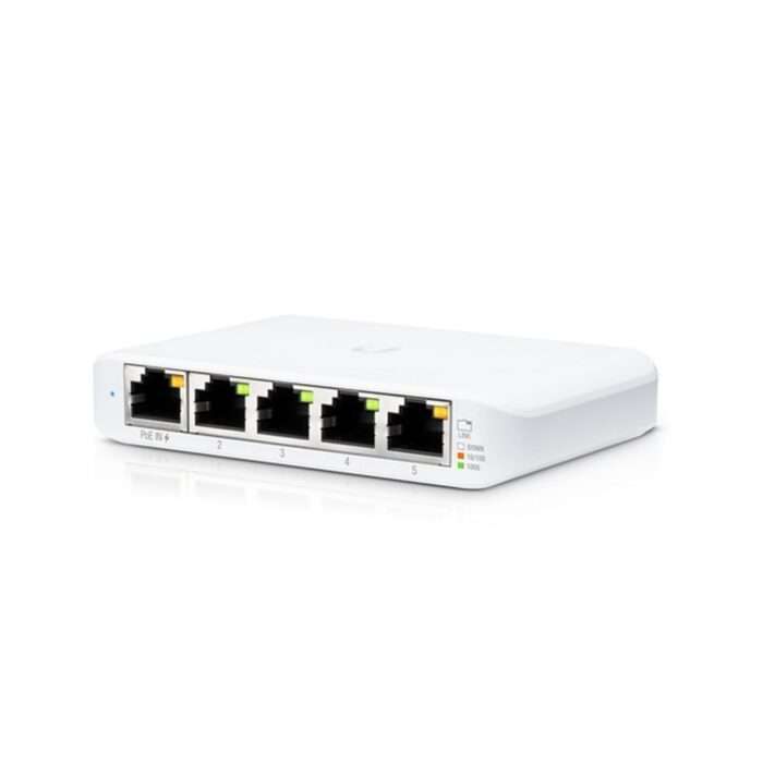 Ubiquiti UniFi Switch Flex Mini (3-pack) | Managed Gigabit Switch | 5-Poorts | PoE In | Wit - 0