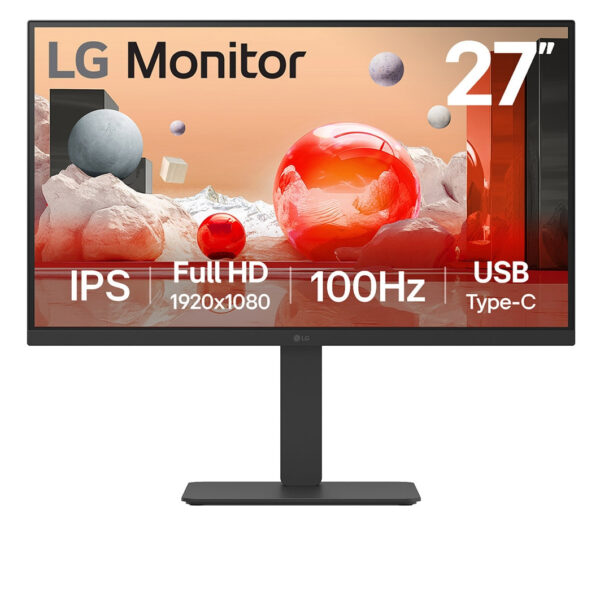 LG 27BA750-B monitor 27" Full HD 1920x1080 zwart 5ms