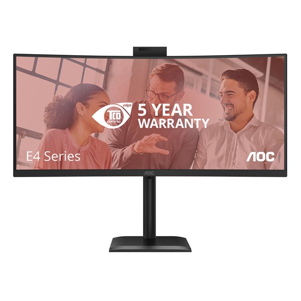 AOC CU34E4CW monitor 34" WQHD 3440x1440 120Hz zwart