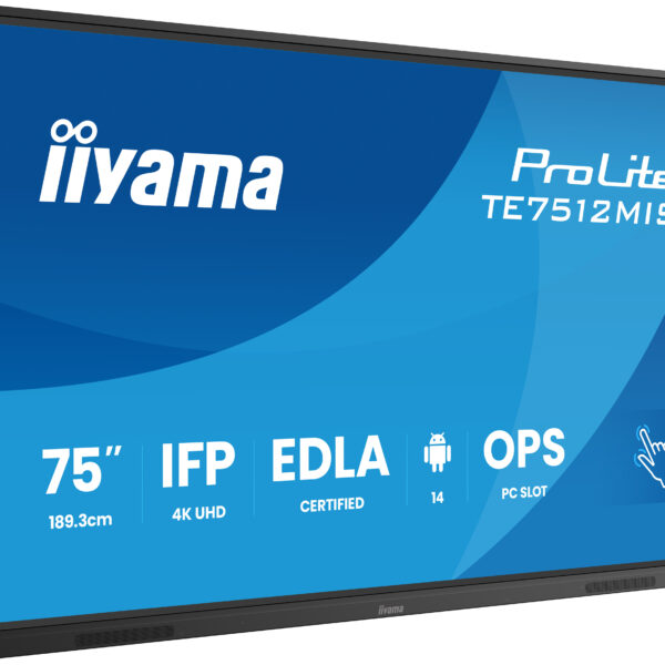 iiyama TE7512MIS-B4AG Kioskdisplay 75" 4K Touchscreen Wifi