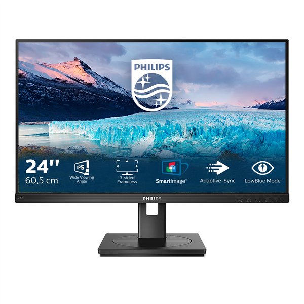Philips S Line 242S1AE/00 monitor 23.8" Full HD zwart