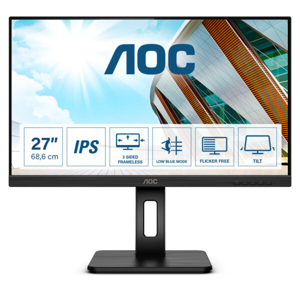 AOC P2 27P2Q monitor 27" Full HD 1920x1080 100Hz