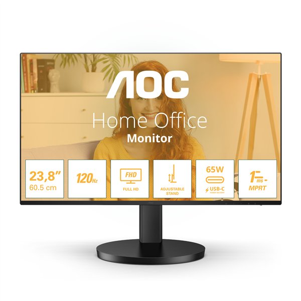 AOC B3 24B3CF2 monitor 23.8" Full HD USB-C verstelbaar