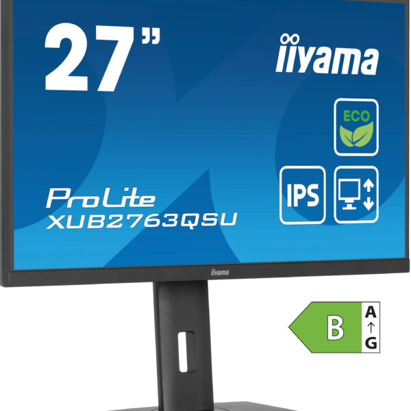iiyama ProLite XUB2763QSU-B1 monitor 27" Quad HD 2560x1440 zwart