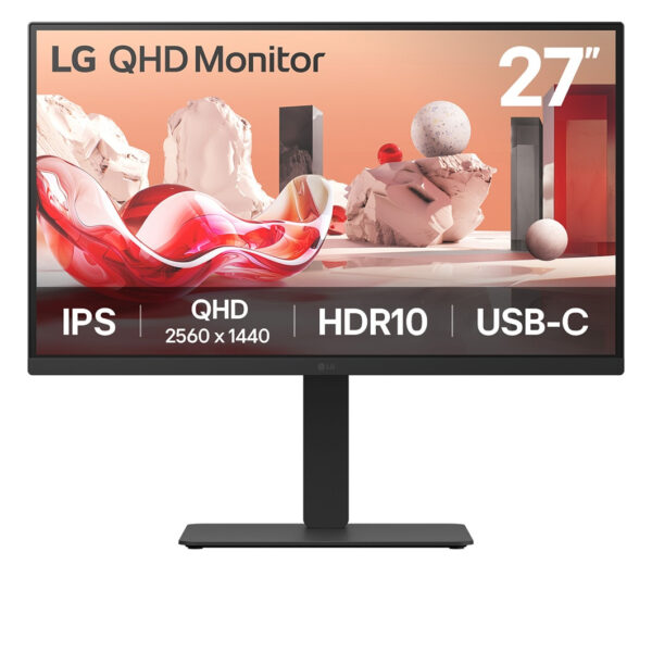 LG 27BA75QB-B.AEU monitor 27" Wide Quad HD 2560x1440 zwart