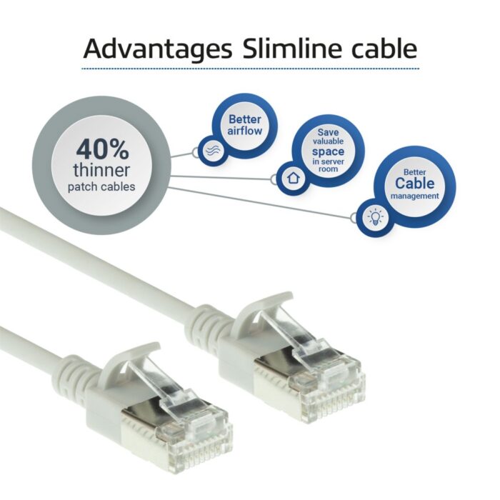 ACT netwerkkabel | Cat6a | U/FTP (STP) | 2 m | Grijs | DC7002 ACT netwerkkabel | Cat6a | U/FTP (STP) | 2 m | Grijs | DC7002