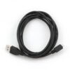 Gembird CCP-MUSB2-AMBM-1M | USB 2.0 | USB-A naar Micro-USB-B | 1m | Zwart