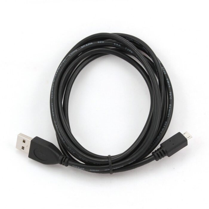 Gembird CCP-MUSB2-AMBM-1M | USB 2.0 | USB-A naar Micro-USB-B | 1m | Zwart