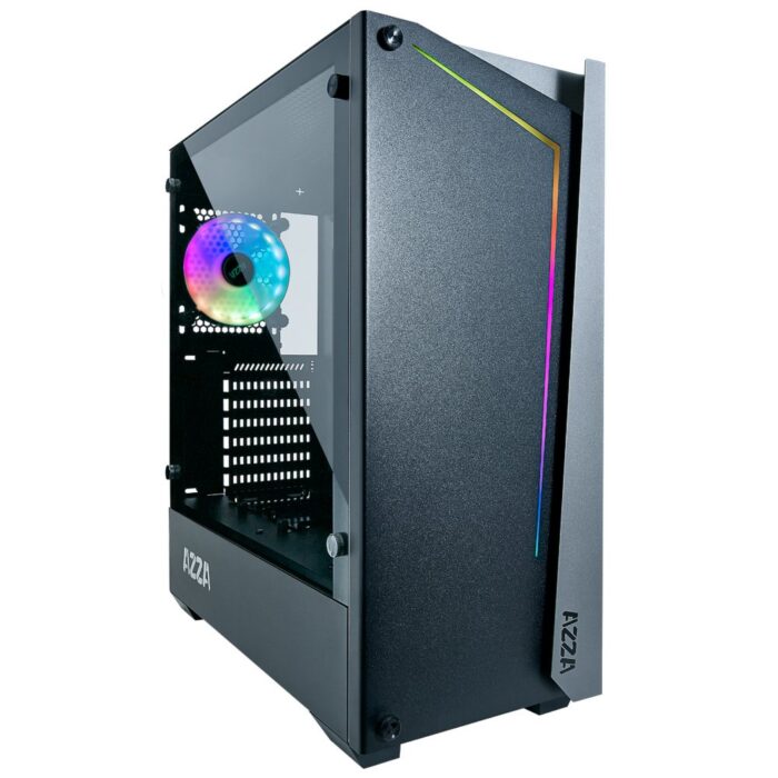 Azza Apollo 430 RGB | Midi Tower Case | Zwart Azza Apollo 430 RGB | Midi Tower Case | Zwart