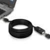 ACT AC6010 | USB 2.0 Signaalversterker | USB-A naar USB-A | 10m | Zwart