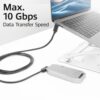 ACT AC7482 | USB 3.2 Gen 2 Kabel | USB-C (haaks links/rechts) naar USB-C (haaks boven/beneden) | 60W | 10Gbps | 2m | Zwart