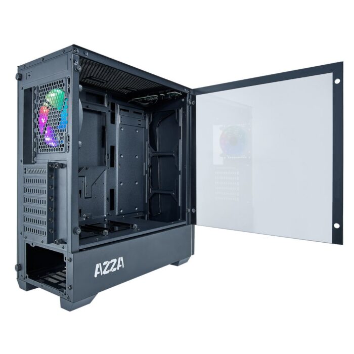 Azza Apollo 430 RGB | Midi Tower Case | Zwart Azza Apollo 430 RGB | Midi Tower Case | Zwart