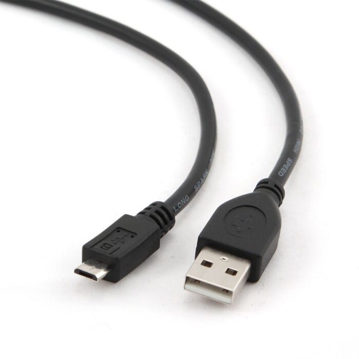 Gembird CCP-MUSB2-AMBM-1M | USB 2.0 | USB-A naar Micro-USB-B | 1m | Zwart Gembird CCP-MUSB2-AMBM-1M | USB 2.0 | USB-A naar Micro-USB-B | 1m | Zwart
