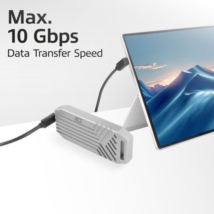 ACT AC7478 | USB 3.2 Gen 2 Kabel | USB-C (haaks boven/beneden) naar USB-C (haaks boven/beneden) | 60W | 10Gbps | 2m | Zwart ACT AC7478 | USB 3.2 Gen 2 Kabel | USB-C (haaks boven/beneden) naar USB-C (haaks boven/beneden) | 60W | 10Gbps | 2m | Zwart