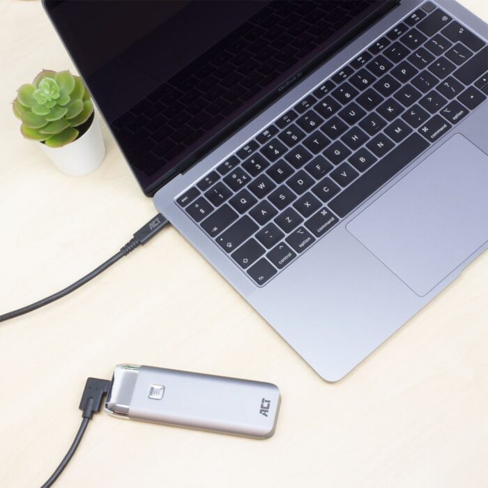 ACT AC7406 | USB 3.2 Gen 1 Kabel | USB-C naar USB-C | 1m | Zwart ACT AC7406 | USB 3.2 Gen 1 Kabel | USB-C naar USB-C | 1m | Zwart