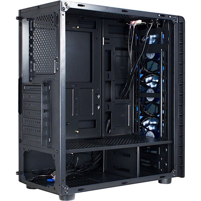 Inter-Tech CXC2 Blue Light | Midi Tower Case | Zwart Inter-Tech CXC2 Blue Light | Midi Tower Case | Zwart