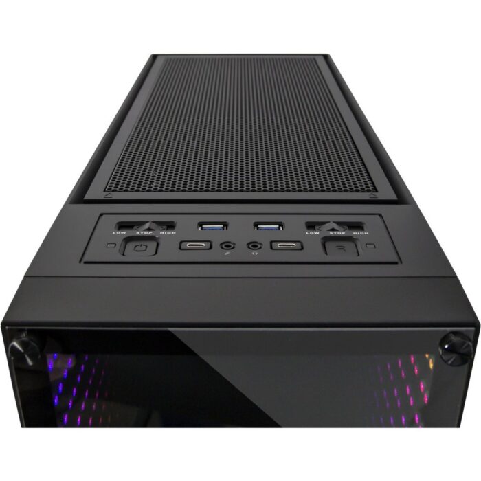 Inter-Tech X-908 Infini2 | Infinity Mirror | Tower Case | USB-C | Zwart Inter-Tech X-908 Infini2 | Infinity Mirror | Tower Case | USB-C | Zwart