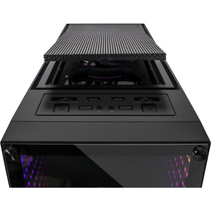 Inter-Tech X-908 Infini2 | Infinity Mirror | Tower Case | USB-C | Zwart Inter-Tech X-908 Infini2 | Infinity Mirror | Tower Case | USB-C | Zwart