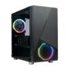 Azza Noir 130 RGB | Micro Tower Case | Zwart