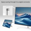 ACT AC7471 | USB 3.2 Gen 2 Kabel | USB-C (recht) naar USB-C (haaks boven/beneden) | 60W | 10Gbps | 1m | Zwart