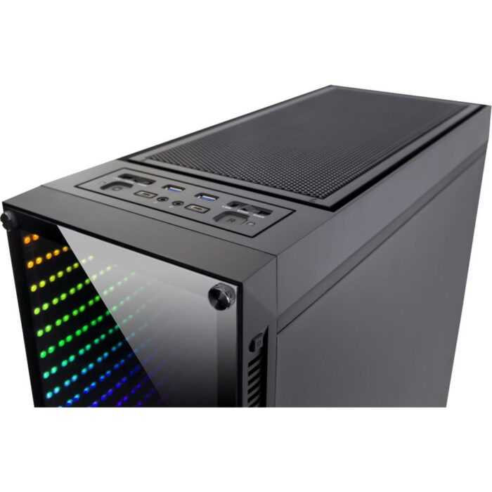 Inter-Tech X-908 Infini2 | Infinity Mirror | Tower Case | USB-C | Zwart Inter-Tech X-908 Infini2 | Infinity Mirror | Tower Case | USB-C | Zwart