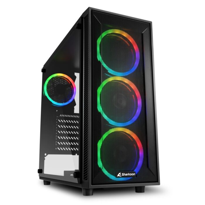 Sharkoon TG4M RGB | Midi Tower Case | Zwart Sharkoon TG4M RGB | Midi Tower Case | Zwart
