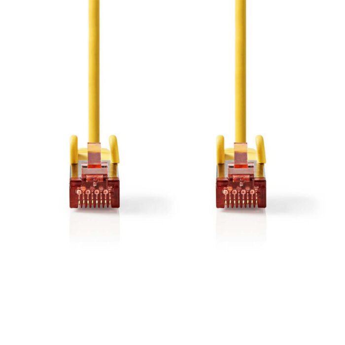 Nedis netwerkkabel | Cat6 | S/FTP (S-STP) | 0,25 m | Geel | CCGP85221YE025 Nedis netwerkkabel | Cat6 | S/FTP (S-STP) | 0,25 m | Geel | CCGP85221YE025