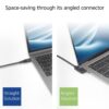 ACT AC7405 | USB 3.0 Kabel | USB-C (recht) naar USB-C (haaks) | 60W | 10Gbps | 0,5m | Zwart