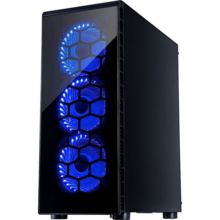 Inter-Tech CXC2 Blue Light | Midi Tower Case | Zwart Inter-Tech CXC2 Blue Light | Midi Tower Case | Zwart