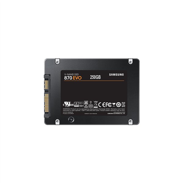 Samsung 870 EVO | 250GB SATA SSD | 2.5'' | 560MB/s Lezen | 530MB/s Schrijven