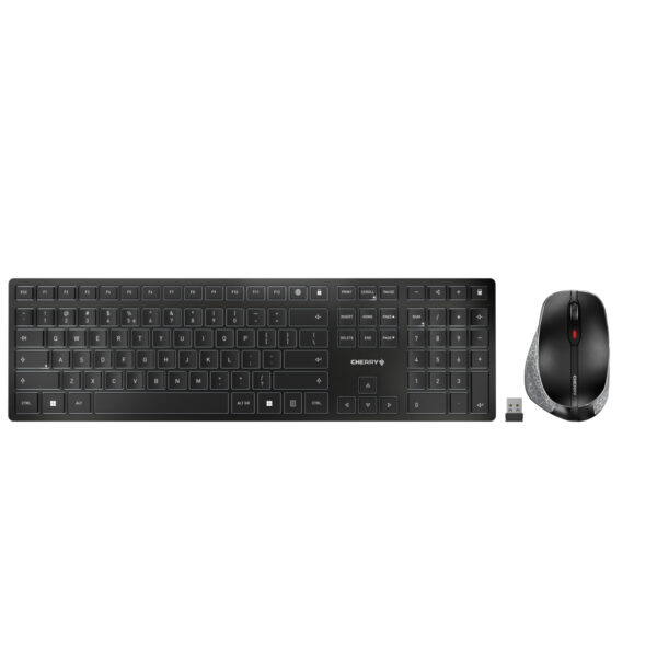 CHERRY DW 9500 SLIM - Desktop set - Wireless - QWERTY SPAIN - Black