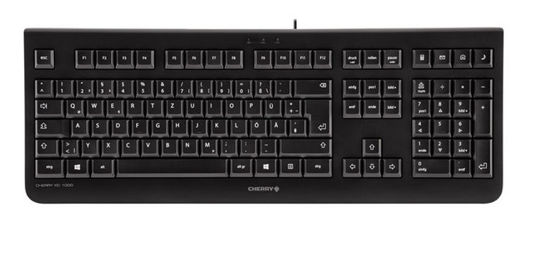 CHERRY KC 1000 - Keyboard - Corded - QWERTY SPAIN - Black