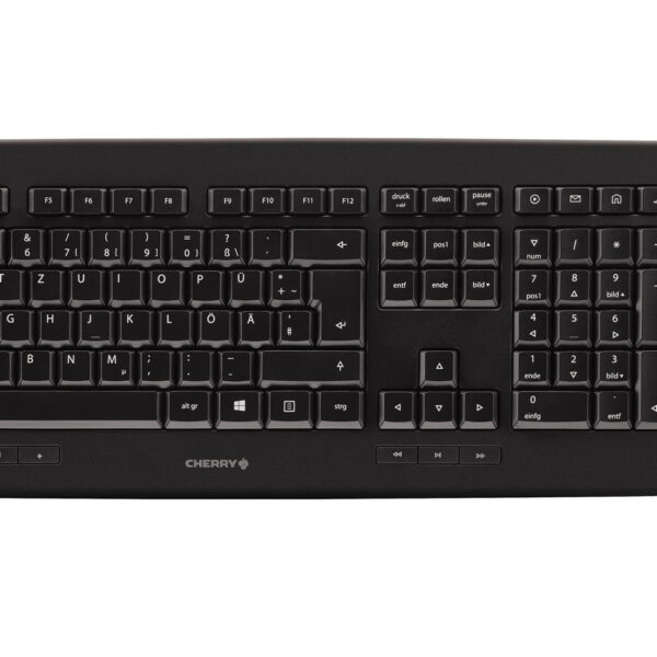 CHERRY DW 5100 - Desktop set - Wireless - AZERTY - Black