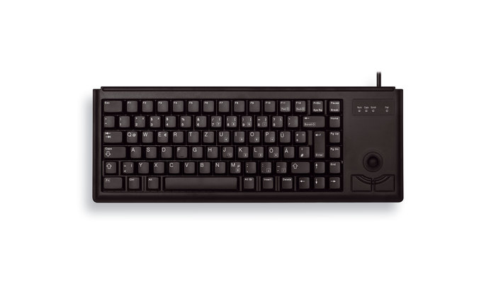 CHERRY G84-4400 TRACKBALL - Mechanical Keyboard - Corded - QWERTY - Black