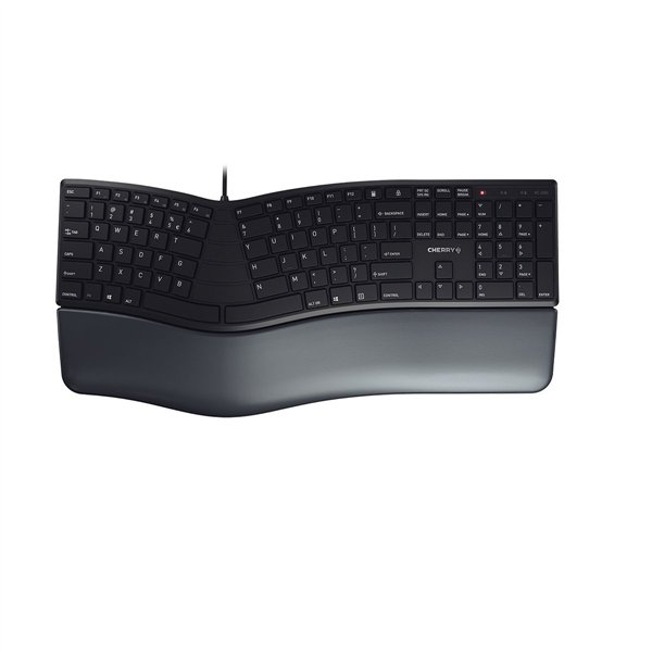 CHERRY KC 4500 ERGO - Keyboard - Corded - QWERTY - Black