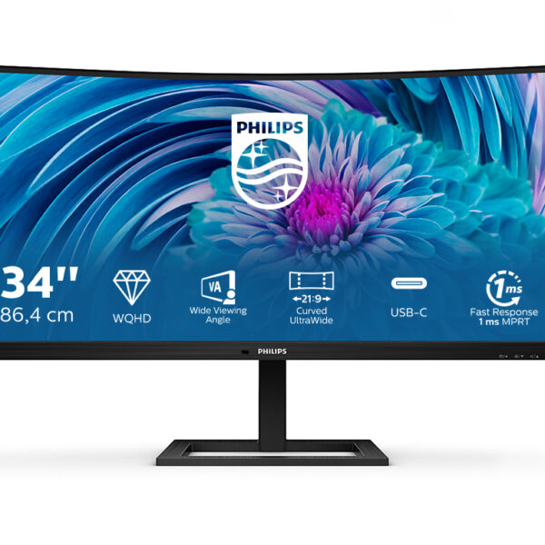 Philips E-Line 345E2AE Monitor 34" Curved UWQHD USB-C