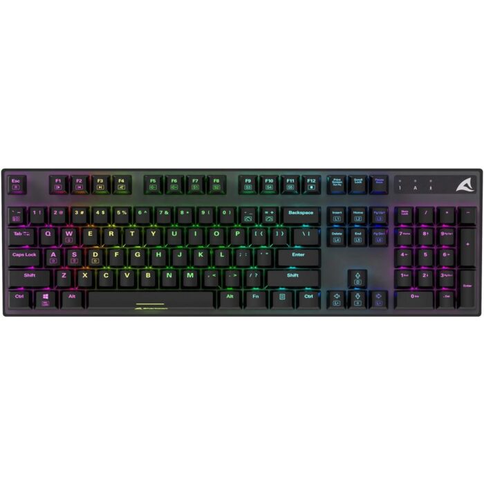 Sharkoon SKILLER SGK20 RGB | Mechanisch Gaming Toetsenbord | QWERTY | Zwart Sharkoon SKILLER SGK20 RGB | Mechanisch Gaming Toetsenbord | QWERTY | Zwart