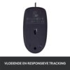 Logitech B100 | Bedrade Muis | Links- en Rechtshandig | USB-A | 800 DPI | Zwart