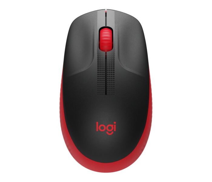 Logitech M190 | Draadloze Muis | Links- en Rechtshandig | RF | 1000 DPI | Zwart/Rood Logitech M190 | Draadloze Muis | Links- en Rechtshandig | RF | 1000 DPI | Zwart/Rood